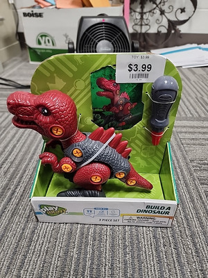 4 Dinosaur Toys DIY Take Apart STEM Construction Building Toys.