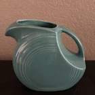 VINTAGE FIESTA Green TURQUOISE FIESTAWARE DISC JUG PITCHER