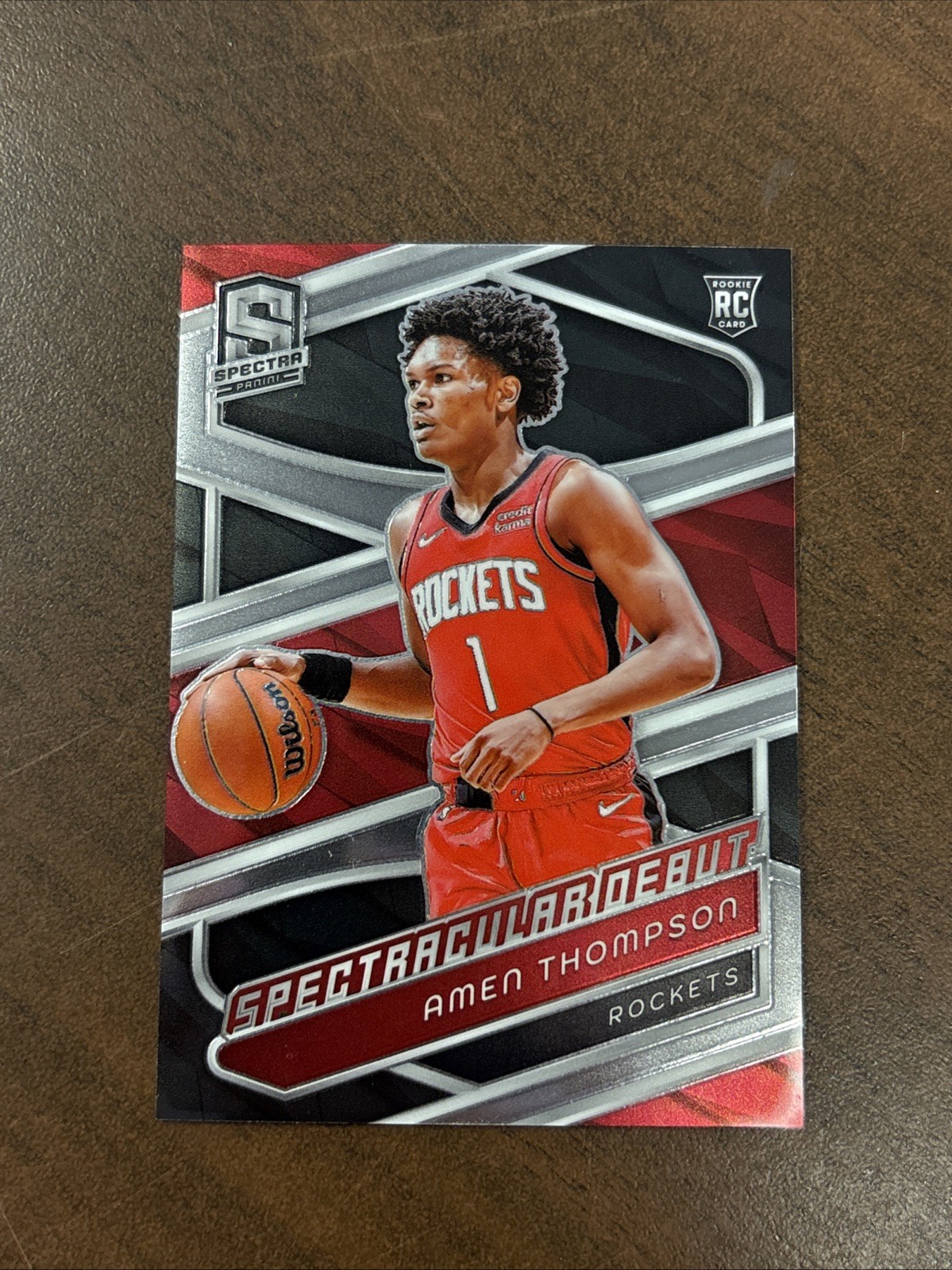 2023-24 Panini Spectra Spectacular Debut Amen Thompson #185 Rookie RC