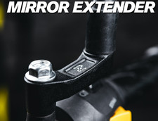 Extensor de espejo (negro) apto para SUZUKI V STROM SX 250