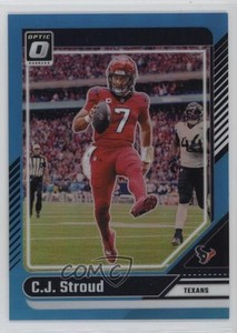 2024 Panini Donruss Optic Aqua Prizm /299 CJ Stroud #76
