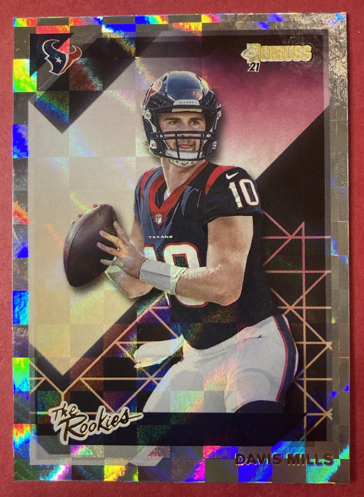 2021 Panini Donruss The Rookies Davis Mills #TR-DMI RC Houston Texans