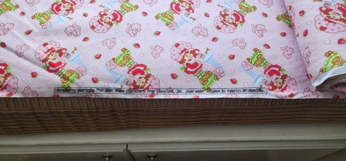 Vintage Strawberry Shortcake Flannel Fabric 2004 By Spectrix #2069 HTF OOP BTY - Picture 3 of 5