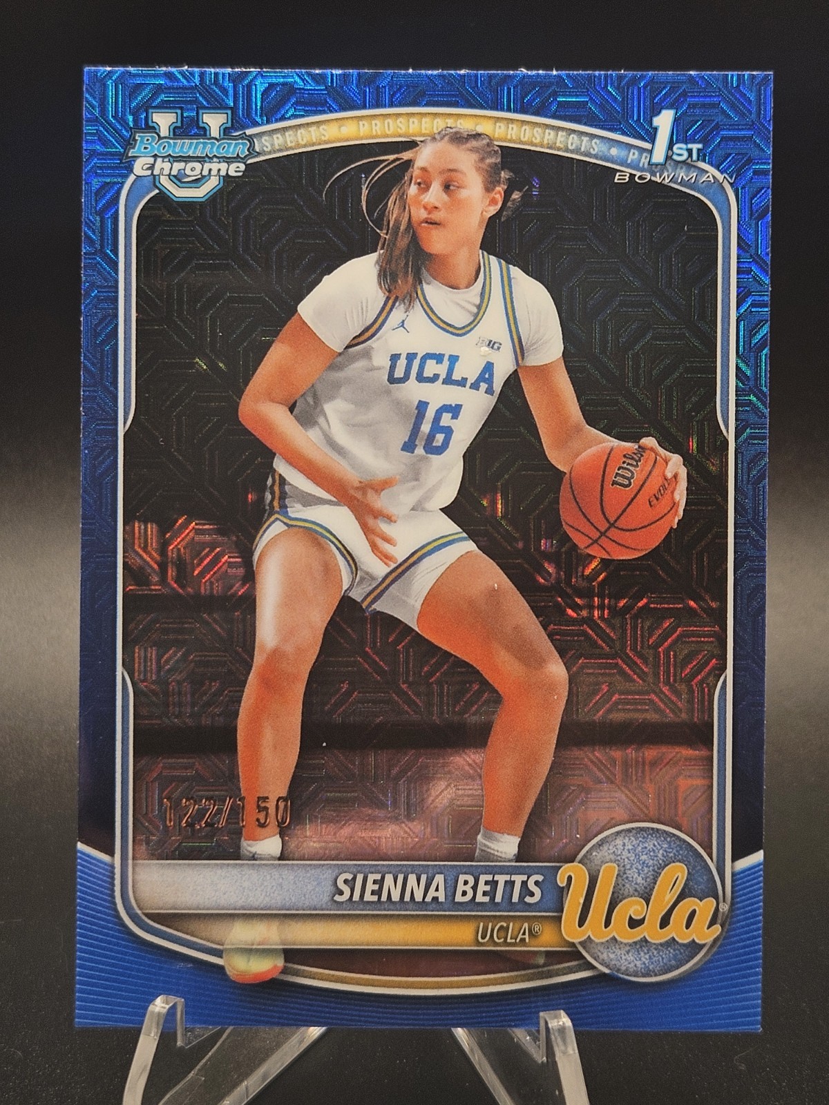 2025-26 Bowman - Chrome Prospects Sienna Betts #BCP-13 Blue Refractor /150 (RC)