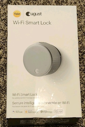 Yale Approach Smart Lock Wi-Fi Bluetooth Deadbolt Keypad-Silver Argent-NEW Yale Approach Smart Lock Wi-Fi Bluetooth Deadbolt Keypad-Silver Argent-NEW