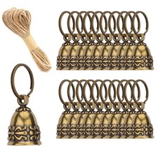 20pcs Pure Copper Bells Handmade Small Bells for Crafts, Wind Chimes for Home...