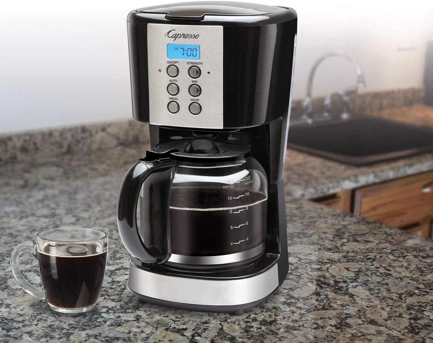 With Glass Carafe