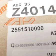 Weidmüller Z4014 A2C 35 End Plate 2551510000 Terminal Block Accessory New Box