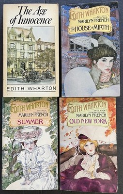 EDITH WHARTON 4 Books Lot Age Of Innocence House Of Mirth Summer Old New York