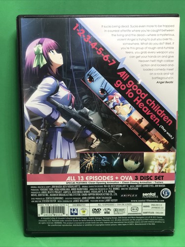 Angel Beats: Complete Collection DVD Set Anime 13 Episodes + OVA 3 Disc Set - Picture 2 of 8