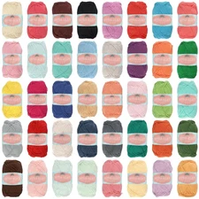 JubileeYarn Cotton Select Yarn - 50g/Skein Sport Weight - Multi Color Bulk Pa...