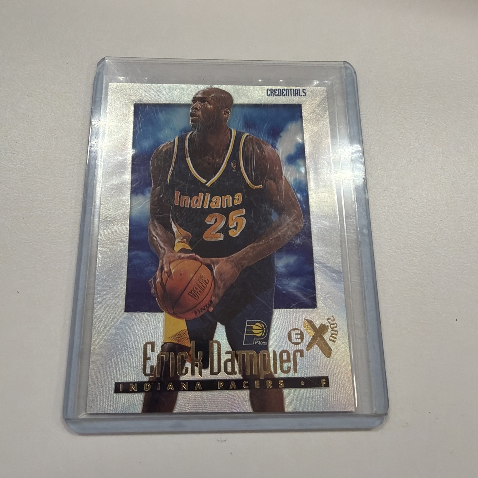 1996-97 E-X2000 Erick Dampier X2000 - Credentials Rookie #374/499 Indiana Pacers