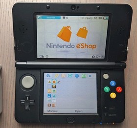 Nintendo New 3DS Black | Charger + 128GB SD Card | Region Free | USA Seller