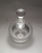 Bottiglia profumo vintage A.D. Copier vetro olandese Leerdam bolle bullicante