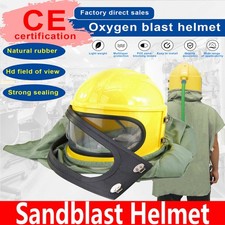 AIR Supplied Safety Sandblast Helmet Sandblaster Sandblasting Hood Protector new