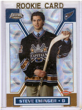 Steve Eminger 2002-03 Pacific Exclusive Rookie Card #192. rookie card picture