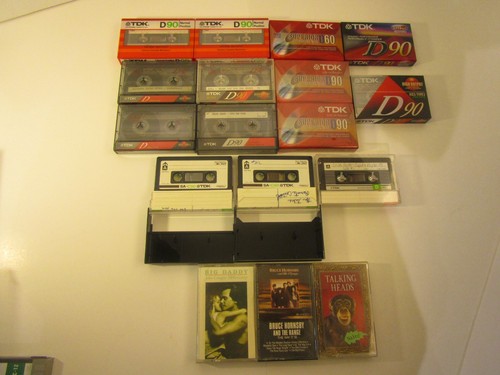 7 Used 7 NEW TDK D Cassette Tape Lot 90 Minute + 3 ++ TCL24