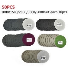 50 Pcs 3 Inch Hook&Loop Wet/Dry 1000 1500 2000 3000 5000 Grit Sandpaper Discs 0.29 per gallon