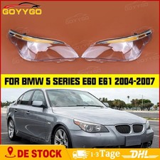 Paar Scheinwerferglas Streuscheibe Abdeckung f�r BMW 5er E60 E61 520i 2004-2007