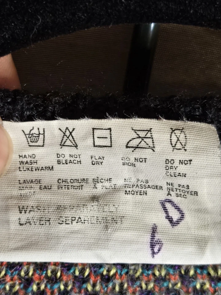 Vintage XI 80s Esprit Sport Knit Memphis Abstract Multi-colored Sweater Men’s - Image 4 of 4