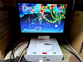 Sega Saturn White Console  Christmas Nights Winter Limited Edition Box Manual