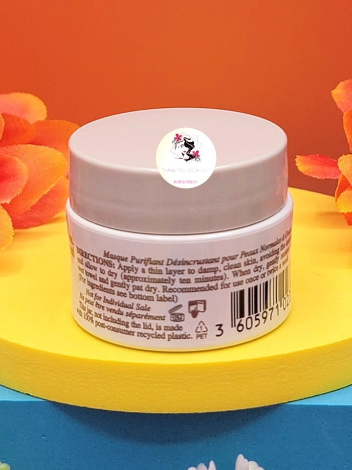 Kiehl's Rare Earth Deep Pore Cleansing Masque 0.5 fl oz/14 ml Travel Size NEW - Image 3 of 4