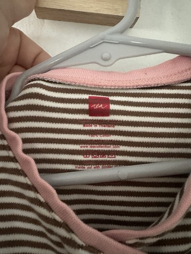 Tea Collection Toddler Girls Dress Size 4 Striped Pink - Picture 2 of 5