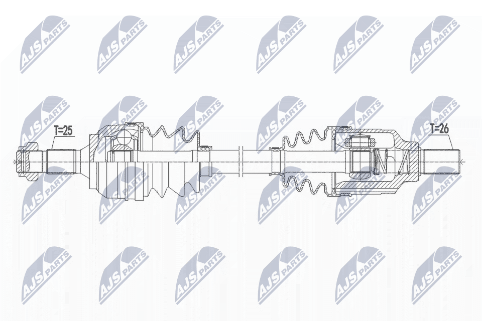 Drive Shaft Fits for Citroen C3 II 1.6VTI 09 DS3 1.6 Vti 10 Peugeot 208 - Image 3