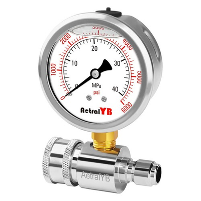 #ad #ad AetralYB 6000PSI Washer Pressure Gauge3 8quot; Push to Connection Quick Connecti... $23.22