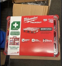 Milwaukee 193PC Class B Type III PACKOUT First Aid Kit Supplies ( 48-73-8430C )