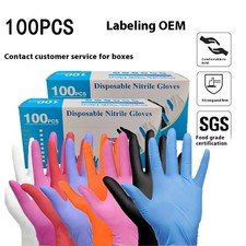 Disposable Nitrile Gloves Thickened Food Grade Waterproof