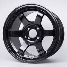 1 Pc Rota Grid Concave - 15x9 36mm 4x100 67.1 Hub Wheelsrims Hyper Black