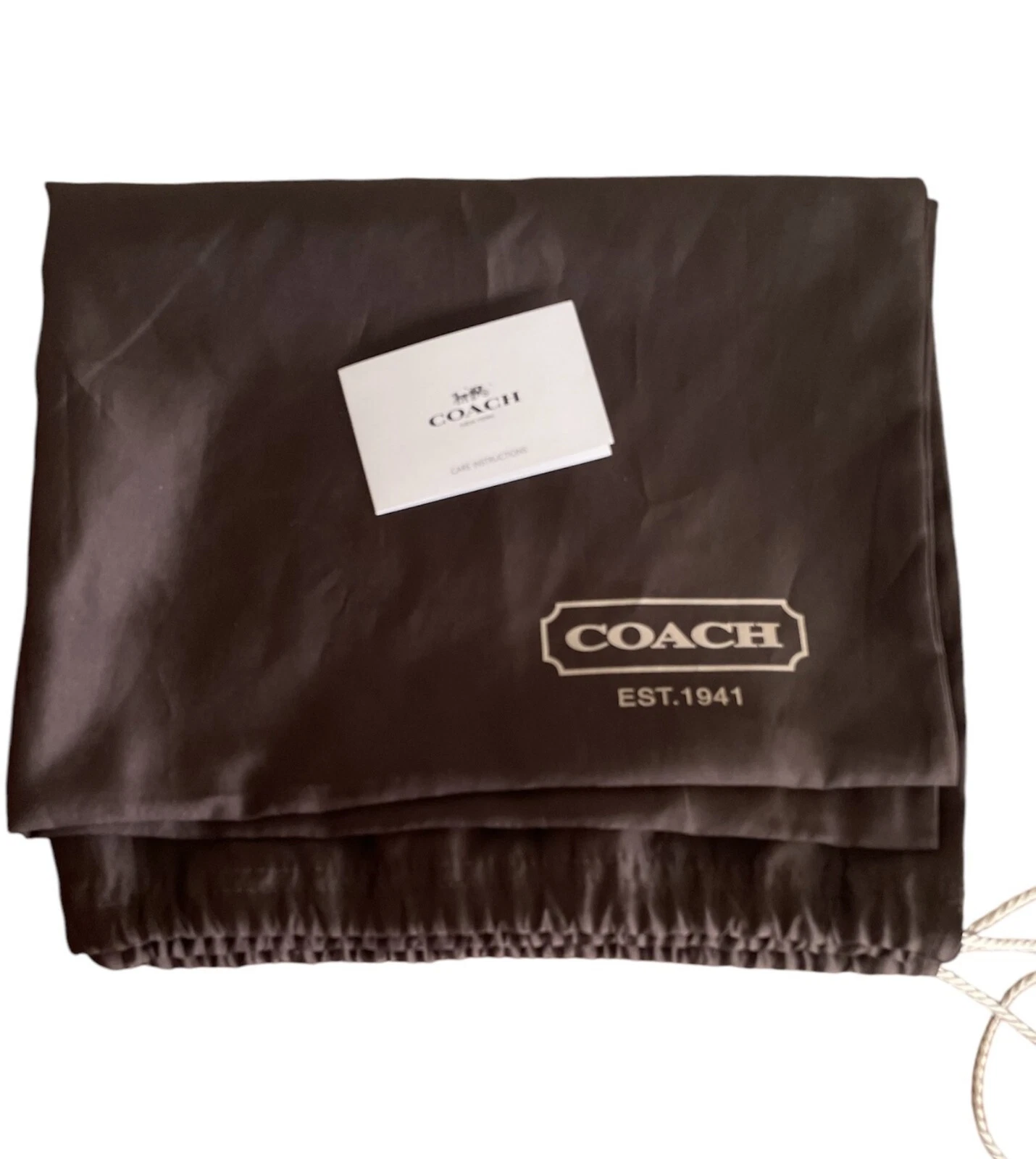 Borsa Coach reversibile grande rossa e nera da città nuova con etichetta