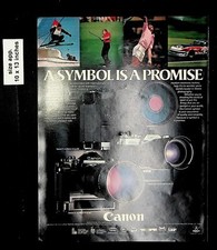 1980 Canon Camera A Symbol is A Promise Vintage Print Ad 18022