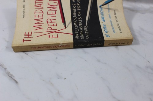 ROBERT WARSHOW The immediate experience paperback vintage book 1964 - Picture 12 of 15