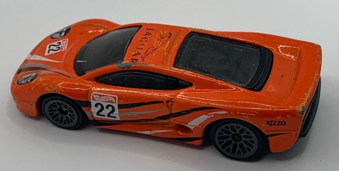 Hot Wheels 2019 Jaguar XJ220 HW Exotics 1:64 Diecast Car Orange Black Loose
