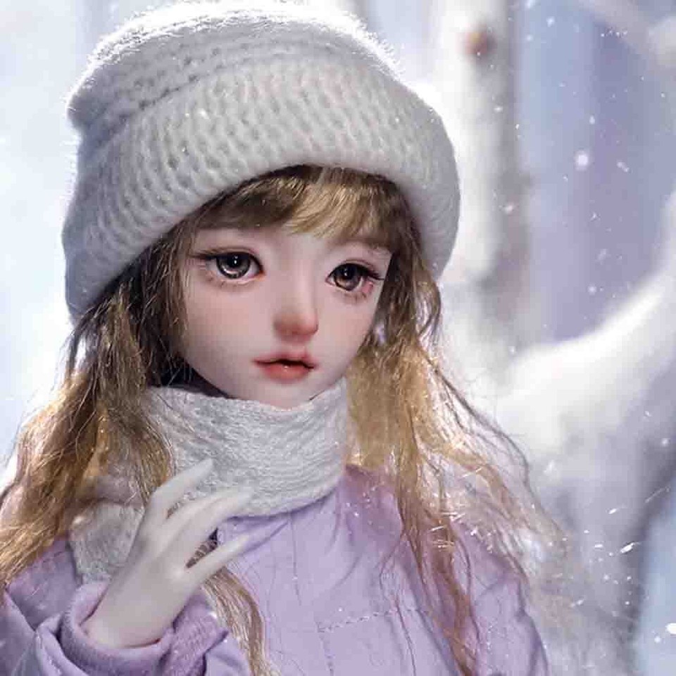 1/4 BJD Doll Ball Joint Doll Resin Sweet Girl Bare Doll with Face ...