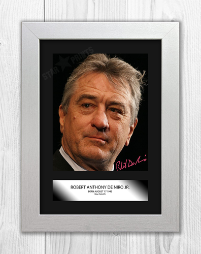 Robert De Niro (1) A4 signed mounted photograph picture poster. Choice of frame. - 第 5/6 張圖片