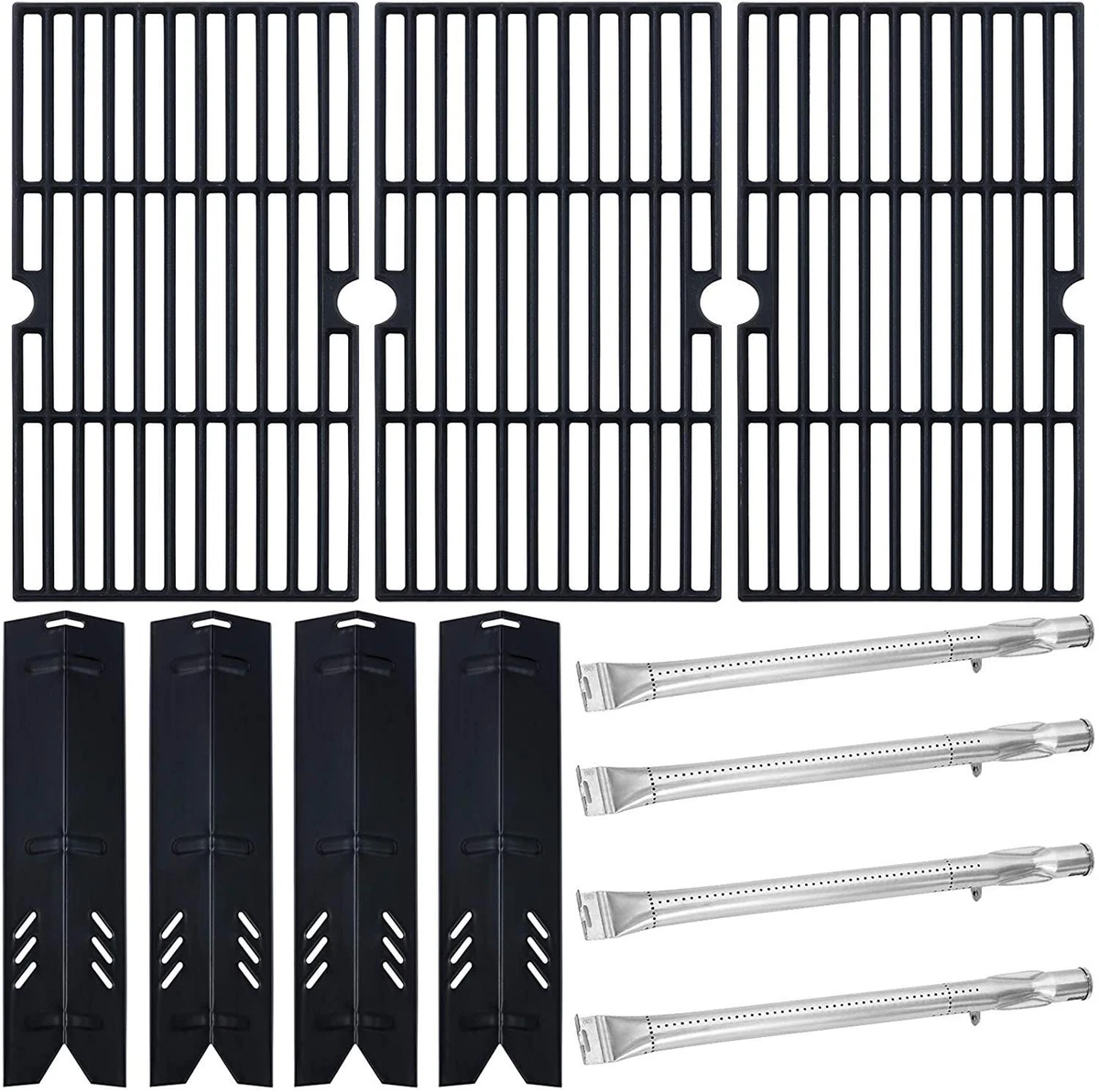 Grill Cooking Grates Burners Heat Plates Replacement Kit for Dyna glo  DGF493PNP | eBay