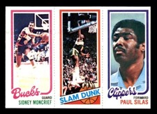 1980 Topps Basketball #110 Moncrief Shelton Silas NM *e9
