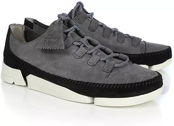 Clarks Originals Mens Trigenic Flex 2 Vibram Charcoal Nubuck