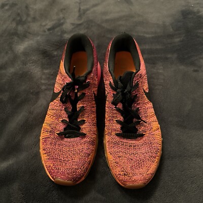 NIKE 2014 AIR MAX FLYKNIT 62059-800 ORANGE 8.5 SAFARI ANIMAL 1 90 93 PLUS PRESTO