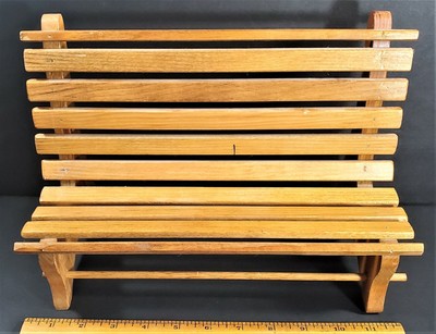 Hand Made Doll Park Bench With 10 Wood Slats Ebay