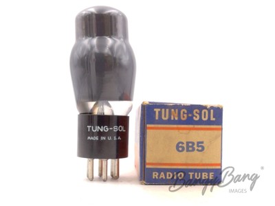Vintage Tung-Sol 6B5 Dual Triode Direct Coupled Output  Audio Vacuum Tube Valve-