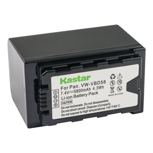 Panasonic - バッテリー Amazon.com: BM Premium VW-VBD58 Battery for Panasonic AG