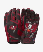 Tampa Bay Buccaneers NFL Stretch Fit Receiver Football Gloves