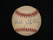 GENE AUTRY SIGNED OFFICIAL AMERICAN LEAGUE BASEBALL WITH JSA COA