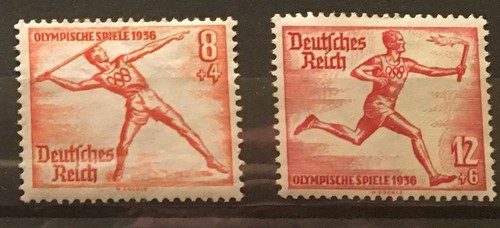 Germany 1936 3rd Reich Mi 609-16 Sc B82-9 1936 Summer Olympic Berlin MNH - Picture 4 of 5