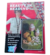 vintage Beauty in Beading instruction booklet 1972 Hazel Pearson Handicrafts