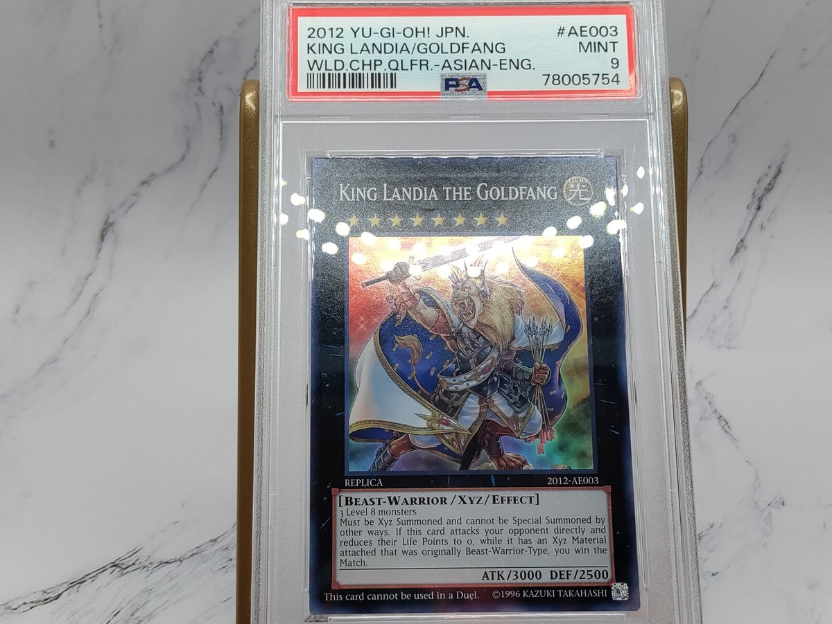 Yu-Gi-Oh! PSA 9 King Landia The Goldfang 2012-AE003 Asian Yu-Gi-Oh! PSA 9 King Landia The Goldfang 2012-AE003 Asian